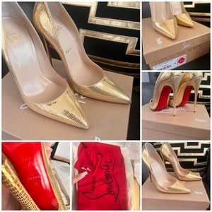 Christian Louboutin Gold So Kate - pumps